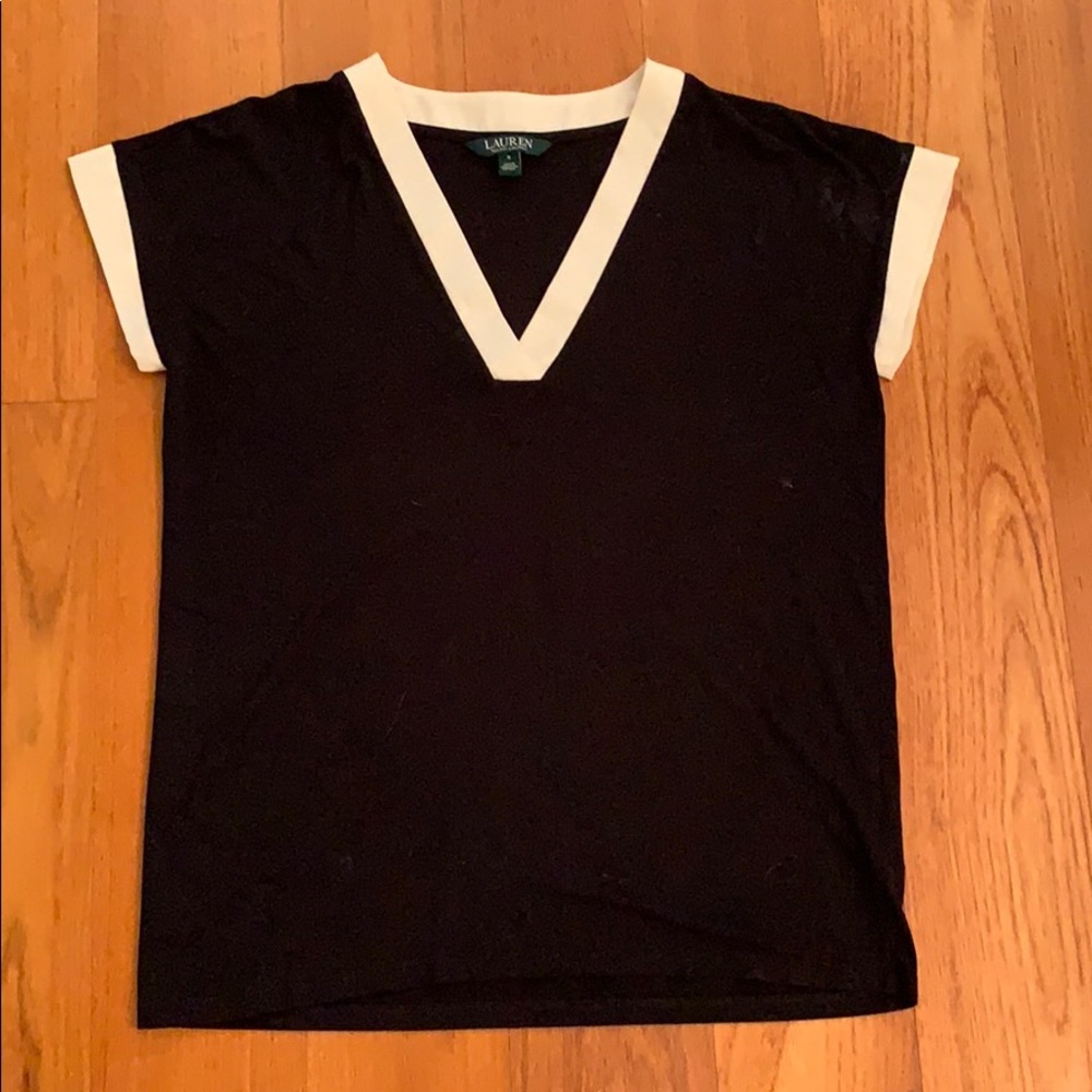 RL black & white top